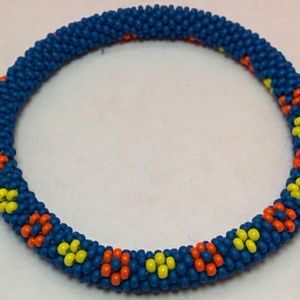 Handmade Crochet Rope Bead Bracelet